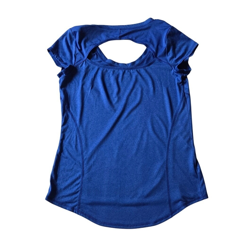 Xersion Women's Blue Athletic Workout Top Size D Moisture Wicking - Picture 4 of 4